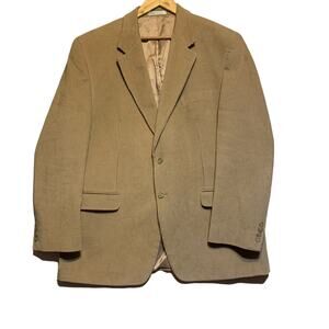 Lauren Ralph Lauren Mens Blazer Jacket 46 R Brown 2-Button Corduroy Sport Coat